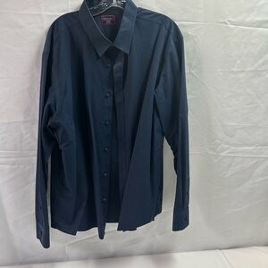 UNTUCKit Dark Blue Dress Shirt